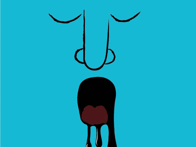 Melt animation art bed time blue downsign face gif good night hot melt sleeping snoring