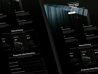 Payment Application - Landing Page app application bank banking branding design landing page long page page payment revolut stripe ui ui design web design website