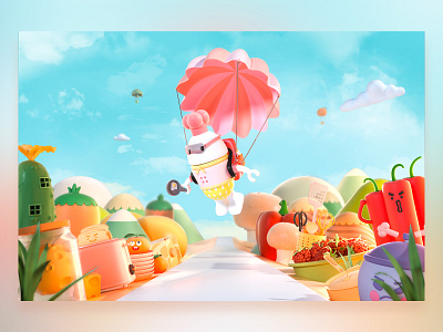 Aton-chef 3d animation c4d character chef cinema 4d cook design illustration octane