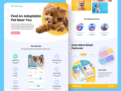 Petfinder Coming Soon Page app landing website