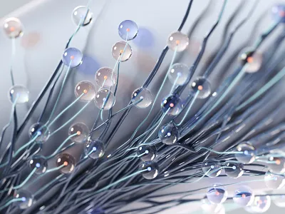 abstract glass spheres 3d abstract composition ambient background c4d cgi drops fashion flowers glass illustration organic procedural rendering spheres spring stems trails visual wallpaper