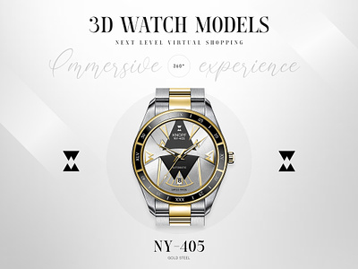 3D watch models - Knopf New York 3d 3dmodel 3dwatch eccomerce luxury shopify ui ux watch watches