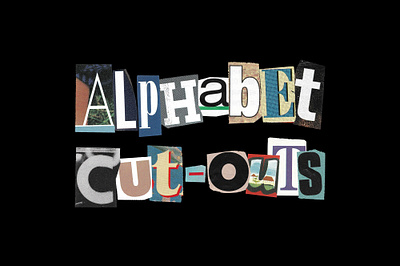 Alphabet Cut-Outs: 450+ Assets cocoloris cut out cut outs cutout cutouts font free freebie graphic design letters magazine newspaper note product ransom sale transparent type typography vintage