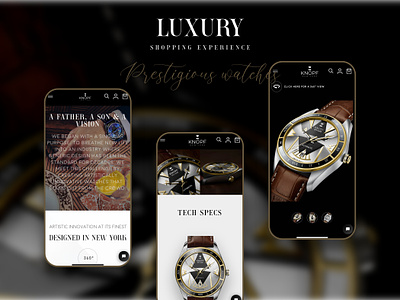 Mobile shopping experience - Knopf New York 3d ecommerce mobile responsive shopify shopping ui website