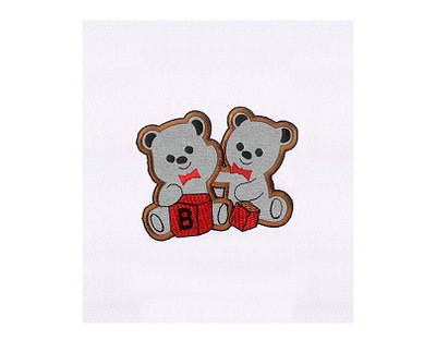 BEARS APPLIQUE EMBROIDERY DESIGN