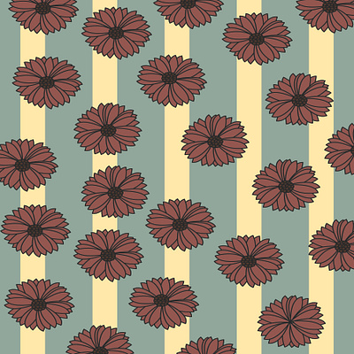 Floral pattern, Fabric print