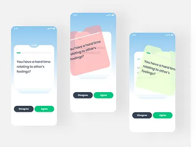 Personality Types App app design interface ios mobile ui ux
