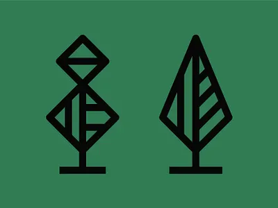 Tree Icons black design geometric graphic design green icon icon design line logo logocreation logodesign minimalistic modern sandro tree tree icon trees vector