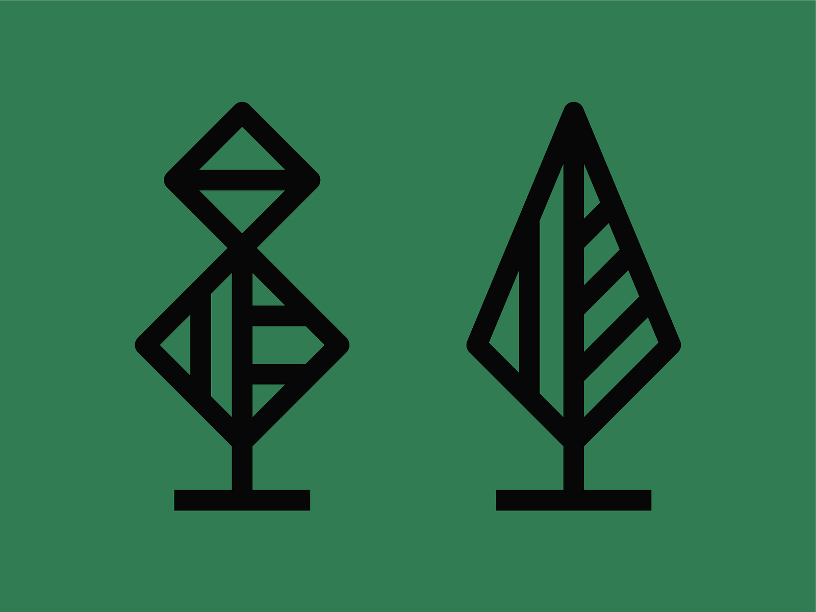 Tree Icons by Sandro Jalabadze on Dribbble