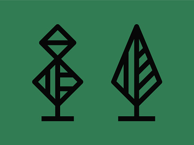 Tree Icons black design geometric graphic design green icon icon design line logo logocreation logodesign minimalistic modern sandro tree tree icon trees vector