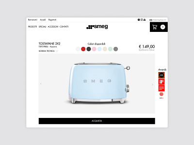 Smeg Shop design graphic design ui ux web web site