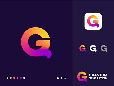 Quantum Generation Logo Design analysis app brand identity branding business design graphic design letter mark logo logo design logo designer logo mark logotype modern logo software symbol tech technology