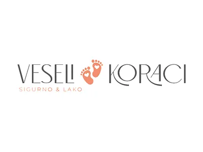 veseli koraci logotype branding design illustration logo logo design logotype typography