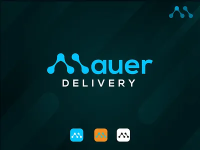 Mauer Delivery - Delivery Contracting logo Design abstract logo branding combination mark logo creative delivery contracting design digital logo graphic design logo logodesign modern logo software design tech logo technology icon technology logo vector