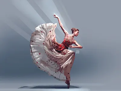 Ballet Dancer digital illustration digital painting illustraion illustration illustration art illustrations illustrator vector illustration