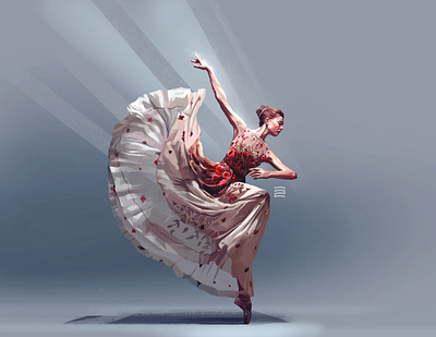 Ballet Dancer digital illustration digital painting illustraion illustration illustration art illustrations illustrator vector illustration