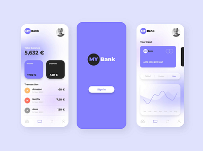 Bank - Finance App Concept animation app bank finance mobile motion graphics