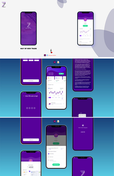 Cryptocurrency App UI Inspiration adobexd app app design appui design illustration ui design uidesign uiux ux