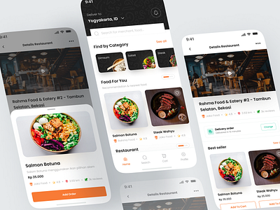 Food Delivery Maemlur - Mobile Apps. app delivery delivery app delivery service eating fast food food food delivery food delivery application food delivery service food design food order foodie mobile app mobile design mobile food app ui ux