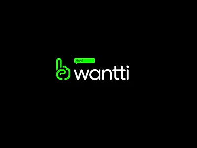 Wantti™ Delivery Platform Branding brand branding concept conceptual delivery design digital graphic design green icon logo platform shipment smart