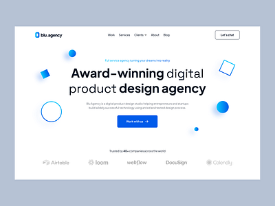 Design Agency Homepage Concept agency branding home homepage landing page logo product design ui web web design