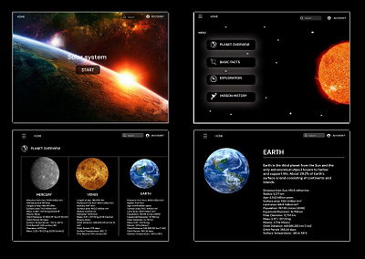 solar system app branding design graphic design icon illustration logo solar solar syatem space splace typography ui ux vector