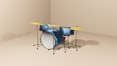 drums 3d blender drums modeling passion project