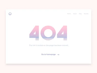 404 Error Page - Daily UI 008 008 404 daily ui daily ui 008 dailyui error page pastel pink