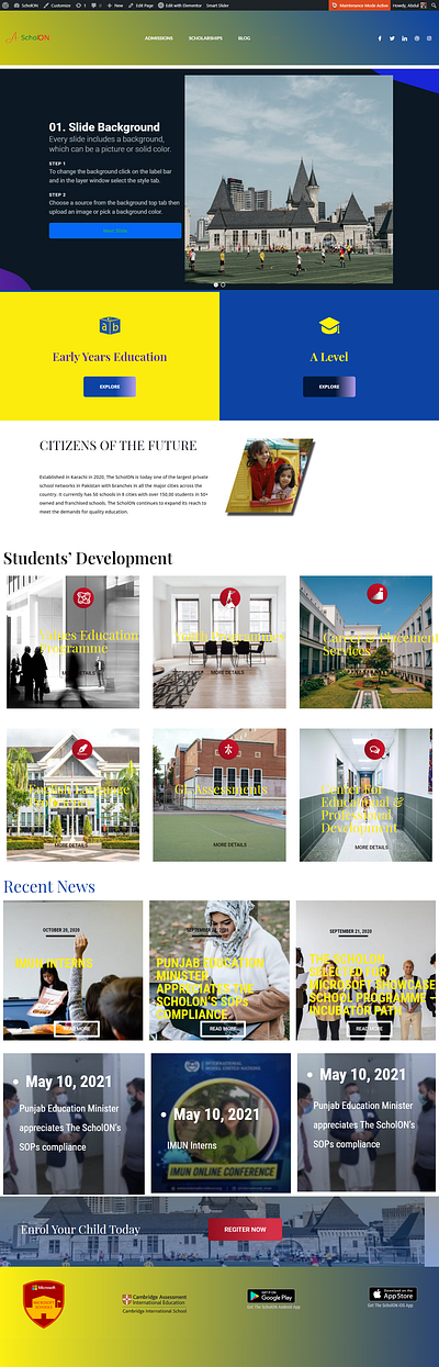 ScholOn branding logo online store ui