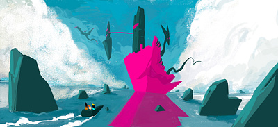 The Last Ginger at the Crag of Cundun the Mad illustration procreate speed painting webcomic