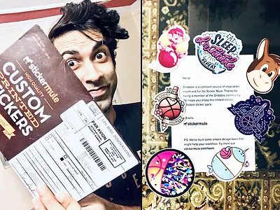 Stickers from @Dribbble :) cartoons stickers