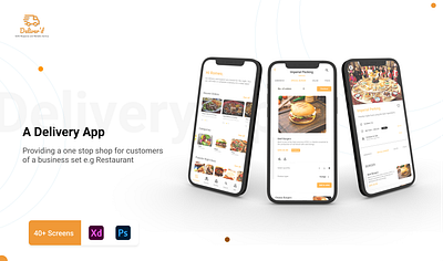 Deliver'd delivery design food delivery mobile app mobile design mobileapp mobileappdesign ui ux uxdesign uxuidesign