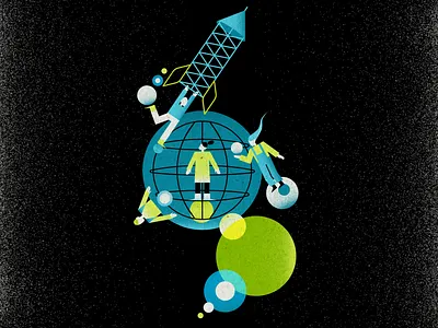 Space art astronaut astronomy character characterdesign design flat galaxy graphic design illustration nasa planet rocket satellite space stars universe vector