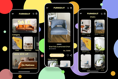 Online Home Decor App UI design ui ux