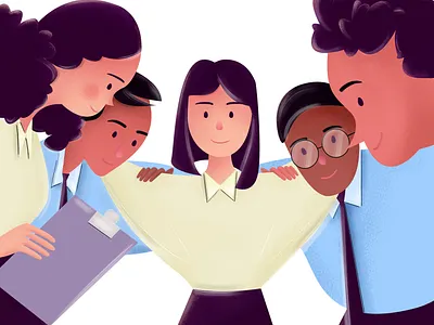 Team! graphic design illustraion illustration team