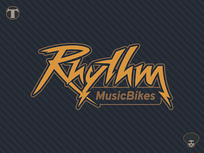 Rhythm MusicBikes automotive branding design electric font illustration logo type vector