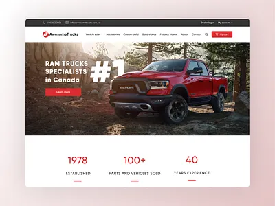 [Website UI/UX Design] for Trucks service company app design design figma minimal prototype ui ux website