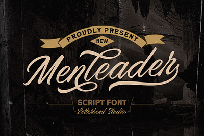 Menleader - Script font font typeface typography vintagefont