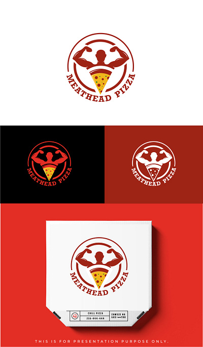 Meathead pizza branding coreldraw creative creative design design illustration illustrator logo photoshop