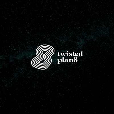 Logo for Twisted Plan8 app branding design flat graphic design icon illustration illustrator logo minimal typography ui ux vector web