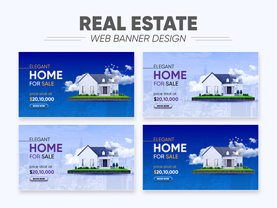 REAL ESTATE WEB BANNER banner esign real estate real estate banner social media banner