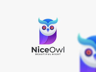 Nice Owl app branding design graphic design icon illustration logo owl colloring owl logo ui ux vector