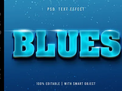 Luminous Blue PSD Text Effect 3d 3d text 80s animation branding design designposter graphic design illustration light logo logo text logotype motion graphics synthwave text effect typography