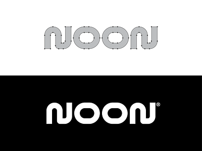 NOON 2002 brand branding design designer font lettering logo logo design logotype minimal typeface typography vector