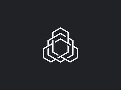 INTERTWINE abstract brand branding crypto cryptocurrency hexagon intricate logo logomark polygon tech technology ui visual design