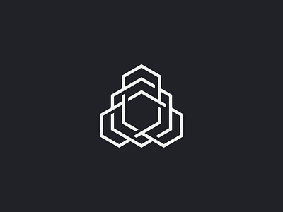 INTERTWINE abstract brand branding crypto cryptocurrency hexagon intricate logo logomark polygon tech technology ui visual design