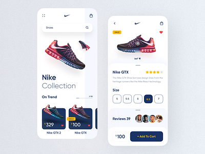 Mobile App: Nike Collection by Sajon for Orix Creative on Dribbble