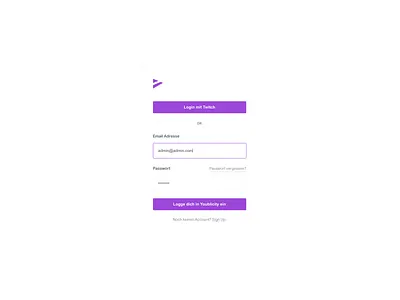 Login Form focus form login minimalist purple signup white