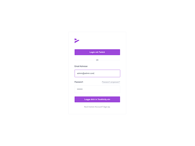 Login Form focus form login minimalist purple signup white