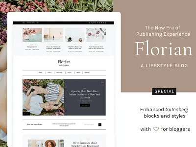 Homepage Design for Digital Blog